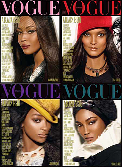 black issue Vogue Italia